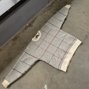 Vintage Woolrich John Rich And Bros Wool Sweater Tan Brown Pullover Size Medium